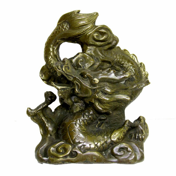 楽天市場】銅製龍雲置物銅色【送料無料】（沖縄700円）｜開運,風水