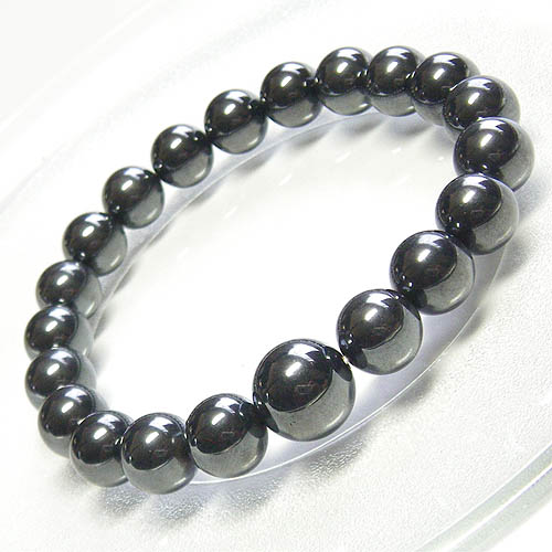 楽天市場】高級天然石ブレスレット・ヘマタイト10mmKP【内径17cm