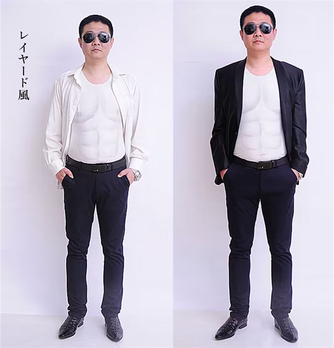 楽天市場】筋肉スーツ 袖なし タンクトップ Tシャツ 半袖 tシャツ 偽