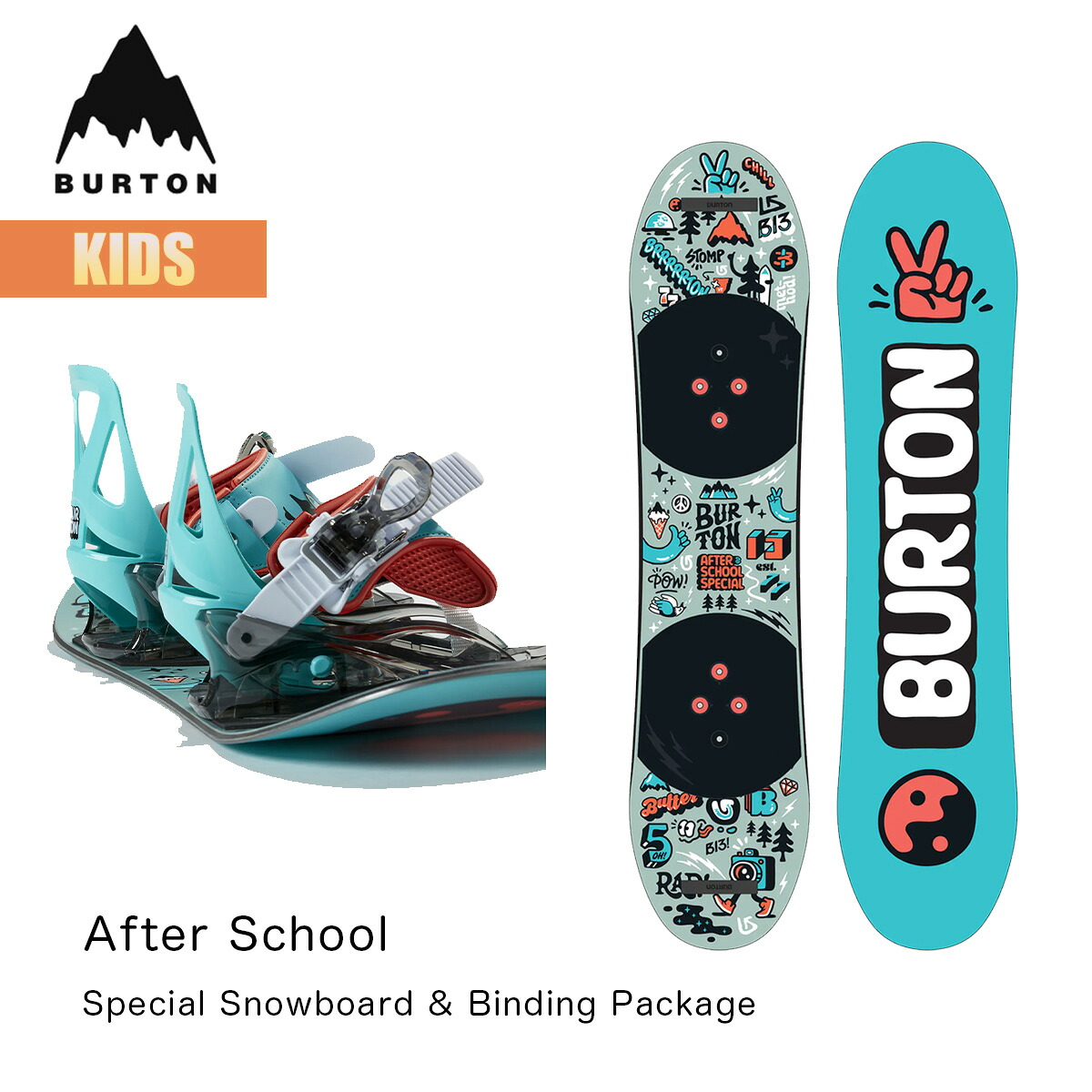 楽天市場】バートン スノーボードセット キッズ 25-26 Burton アフター