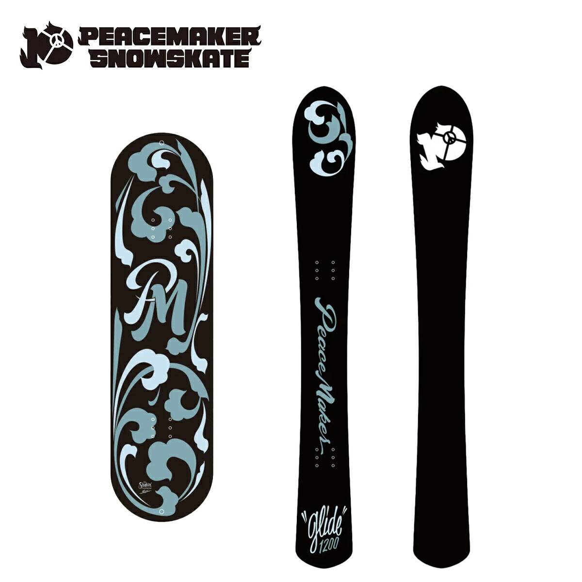 楽天市場】スノースケート PEACEMAKER SNOWSKATE ピースメーカー GLIDE