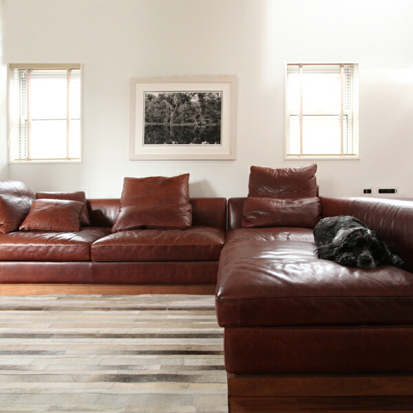 楽天市場】Patchwork Rag ハラコ パッチワーク ラグ ストライプ 170