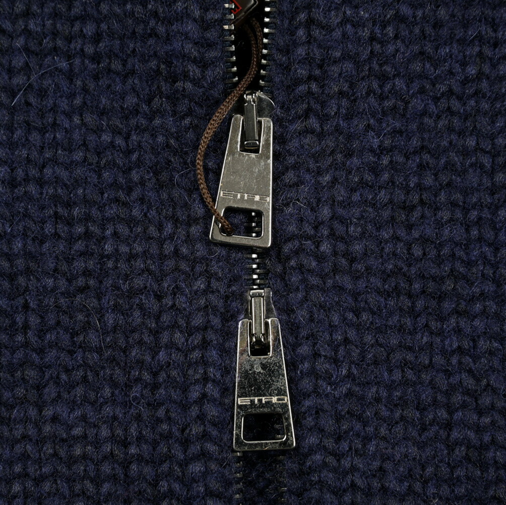 楽天市場】エトロ ETRO ジップアップ ニットブルゾン カーディガン