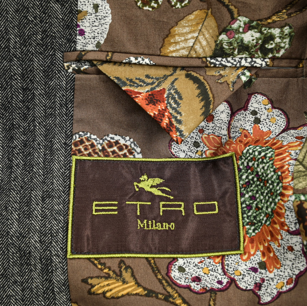 楽天市場】エトロ ETRO テーラードジャケット 2Bシングル ワイドラペル