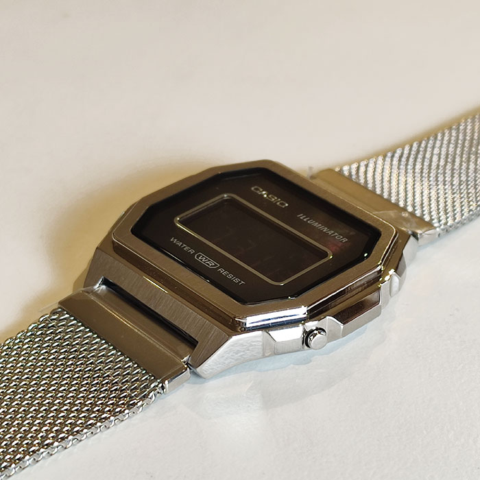 楽天市場】CASIO “STANDARD PREMIUM”A1000M-1BJF 白蝶貝＋フルメタル