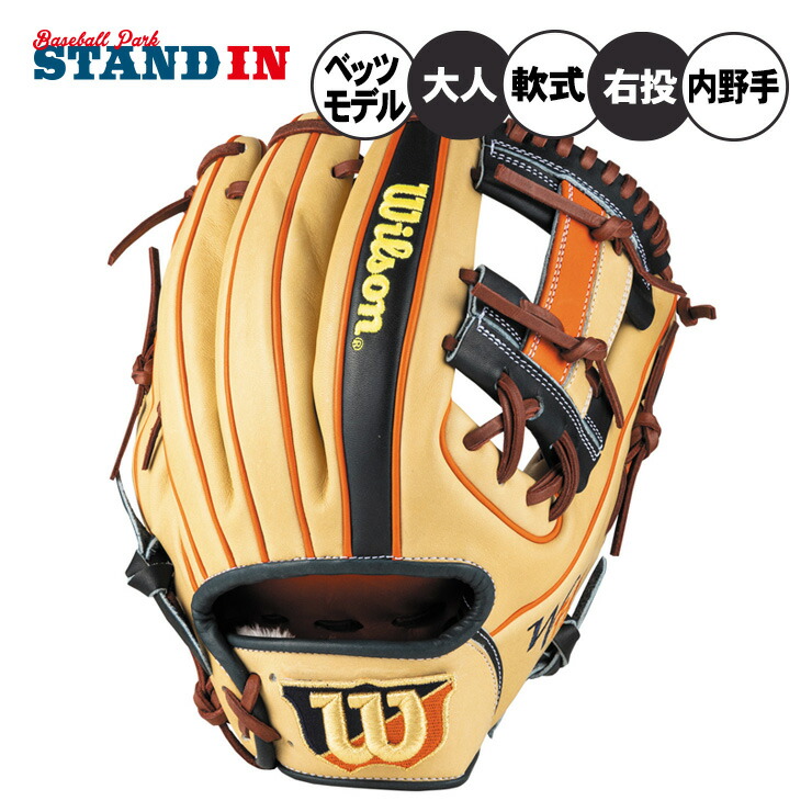 Wilson 軟式グローブ M型 レッド/イエロー/ブルー 87型 未使用 Wilson