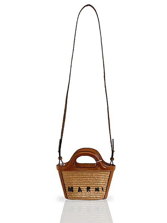 楽天市場】【定価125,400円(税込)】MARNI -マルニ- レザーとラフィアの