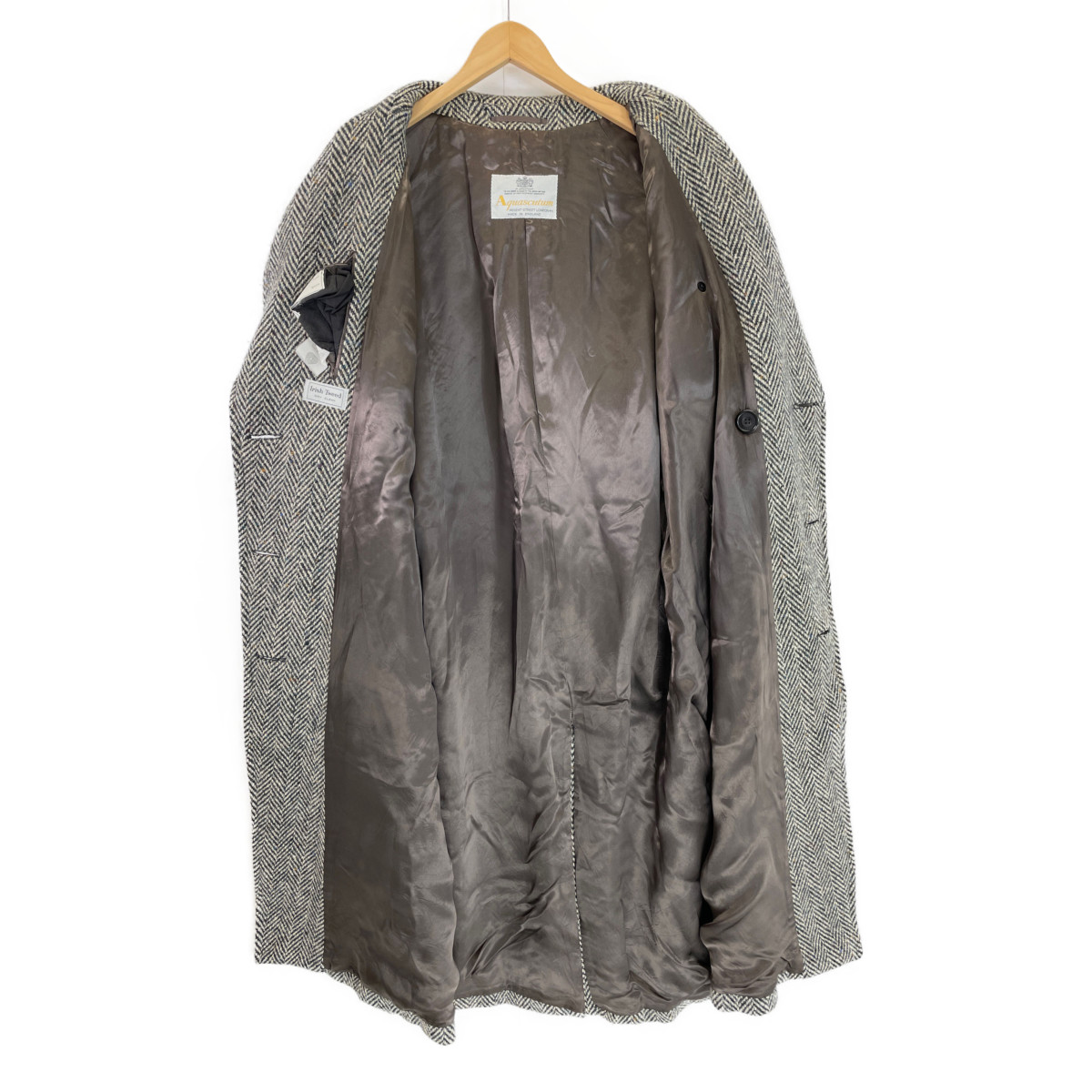 楽天市場】Aquascutum アクアスキュータム グレー ヘリンボーン IRISH