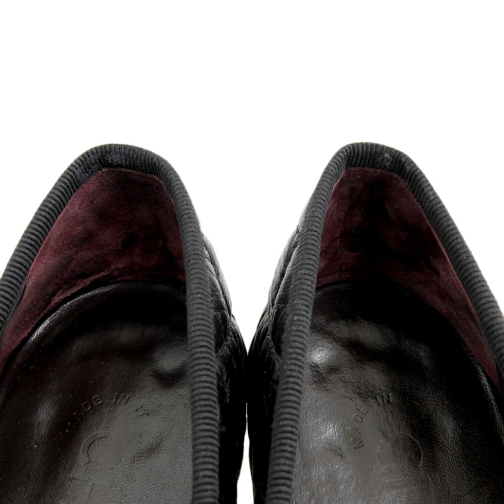 楽天市場】CHANEL シャネル レザー フラット パンプス レディース