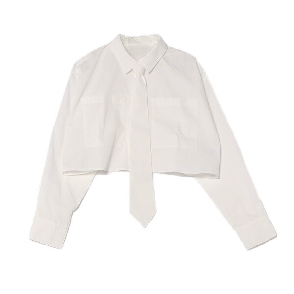 楽天市場】【取り寄せ対応】シャツ ブラウス クロップド ショート丈