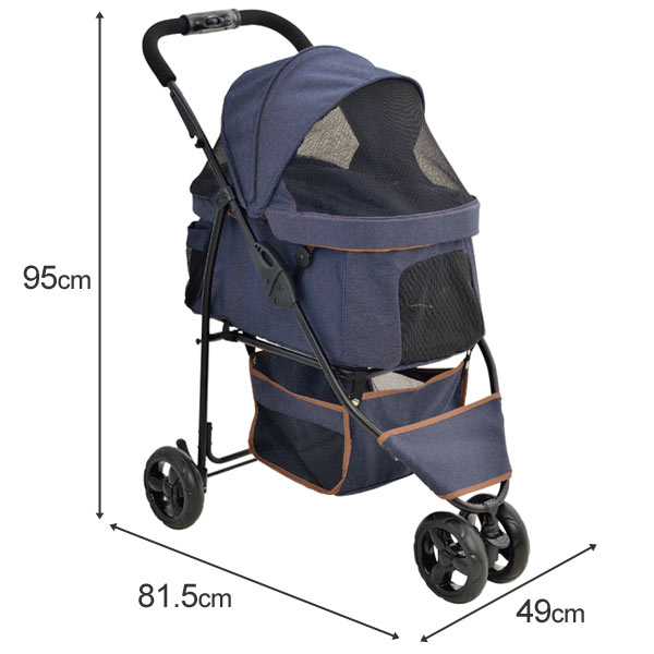 楽天市場】GEX わんわんカート スマートハンディ Safety デニム柄超