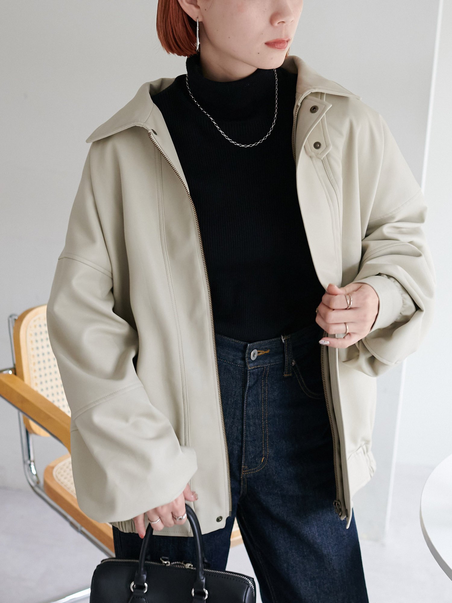 Discoat｜【リバイバル】ヴィンテージPUレザージャケット《ユニ