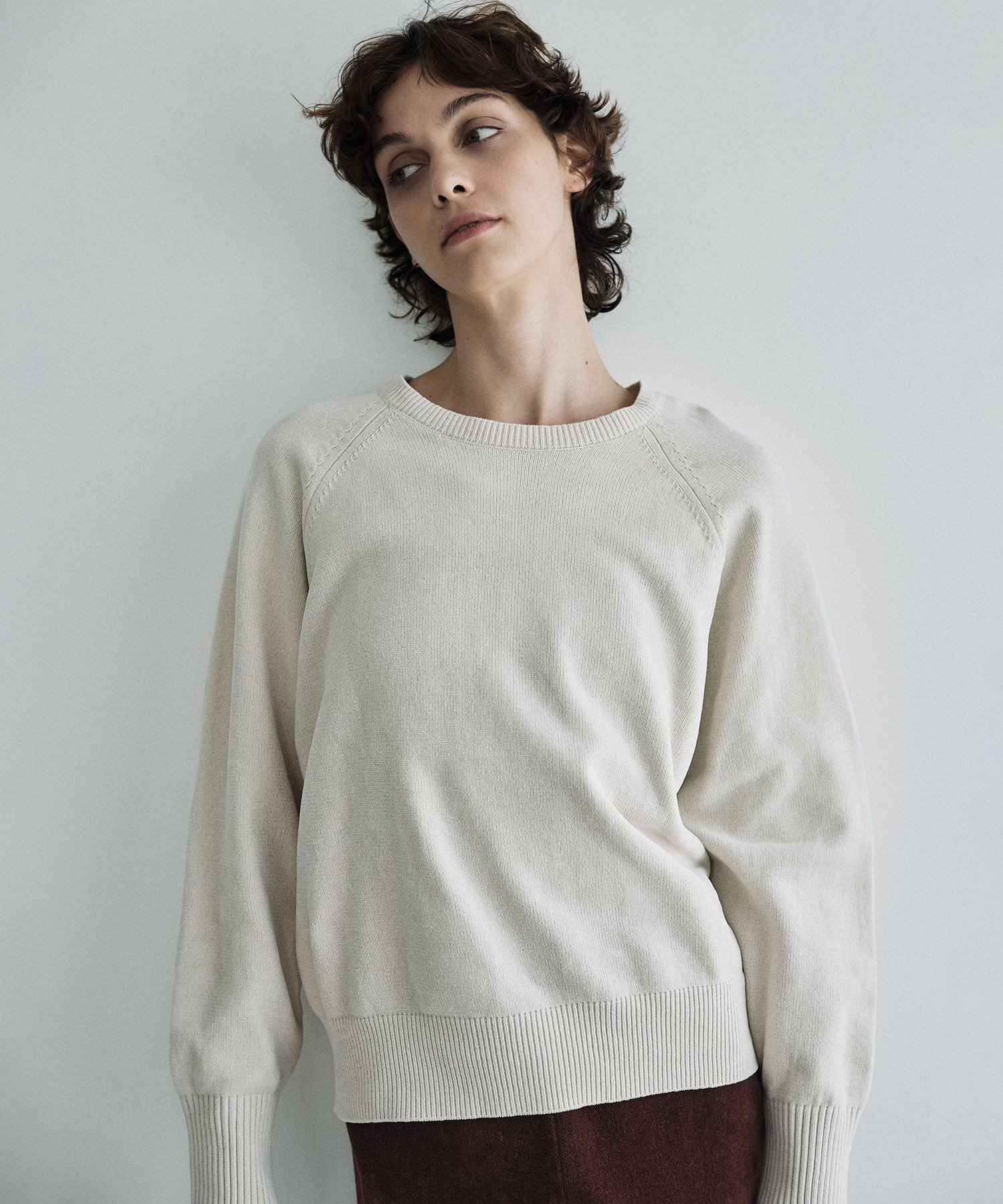 SALON adam et rope'｜クロップドプルオーバー-CreamyCotton