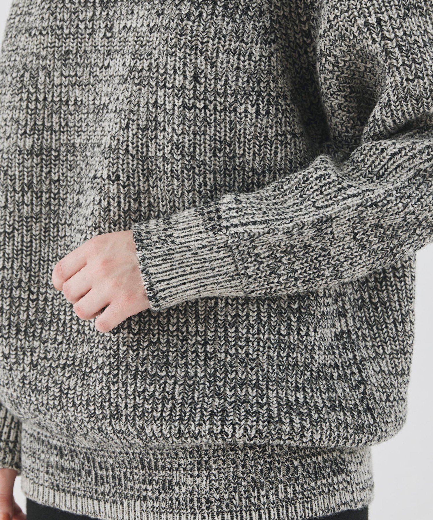 TOMORROWLAND｜フィッシャーマンズリブ クルーネックプルオーバー