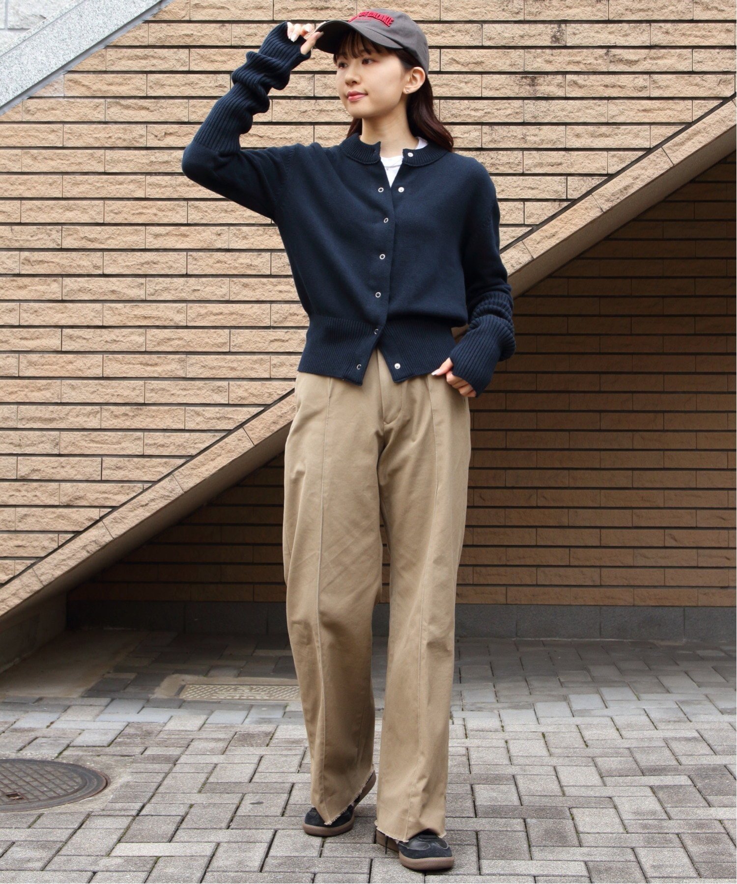 STEPS｜COTTON LONG RIB CARDIGAN | Rakuten Fashion(楽天ファッション
