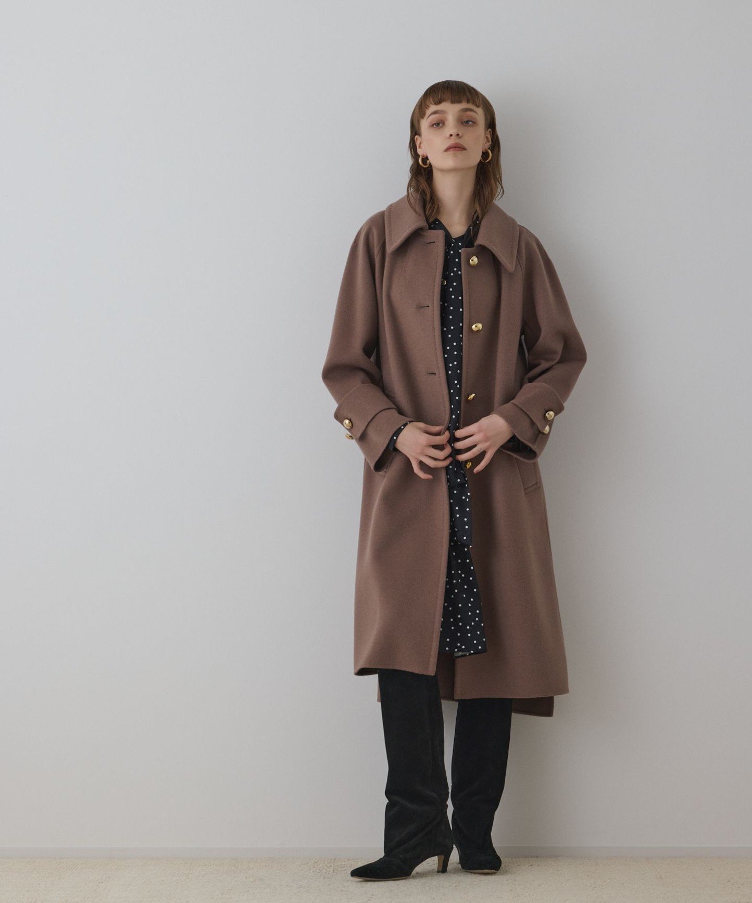 GRACE CONTINENTAL｜ウールカシミヤリバーコート | Rakuten Fashion