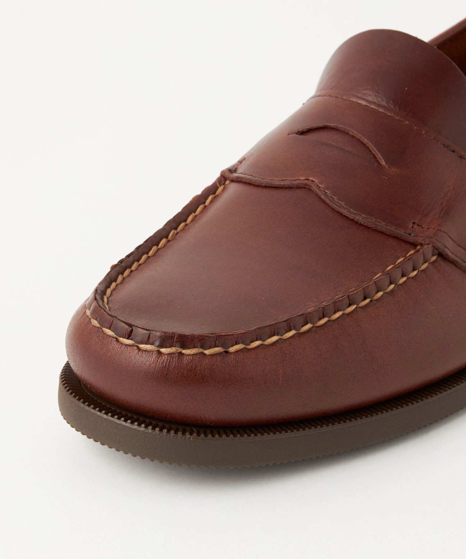 新品 G.H. Bass ブラウン レザー ローファー茶色　　アローズUA別注8 G.H.BASS（ジーエイチバス） キルトリボン ローファー / レディース