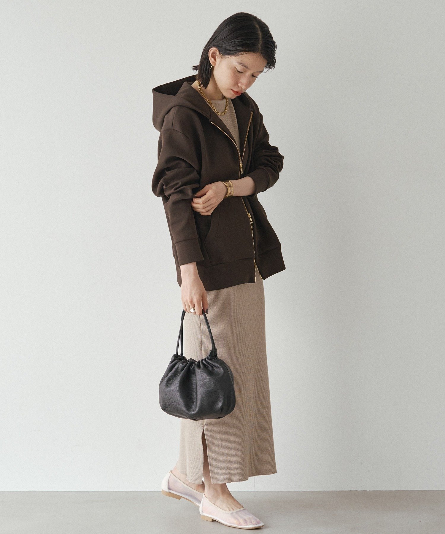 russet｜レザー巾着4WAYショルダーバッグ | Rakuten Fashion(楽天