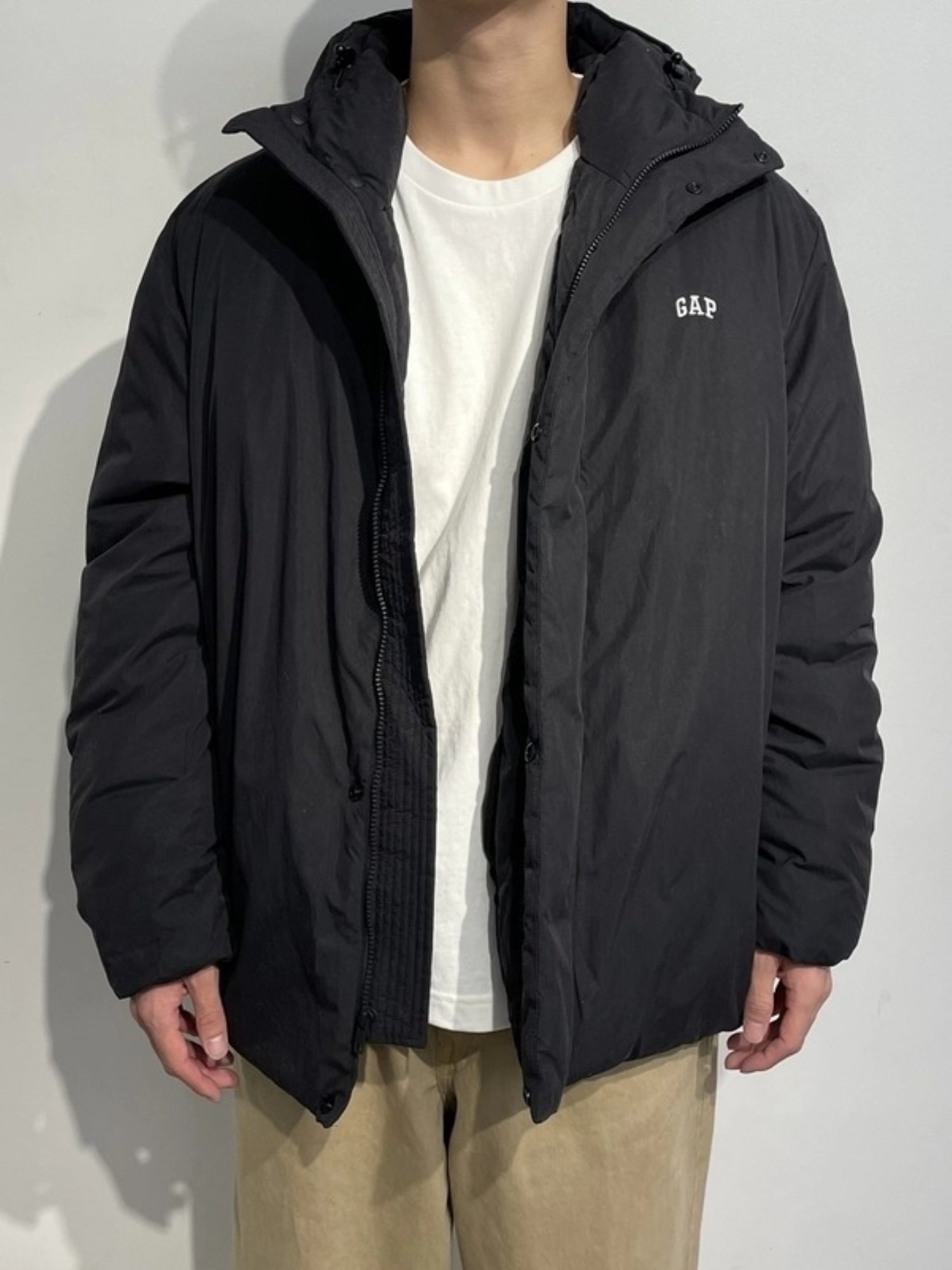 GAP｜(U)GAPロゴ フーデッド パファージャケット | Rakuten Fashion