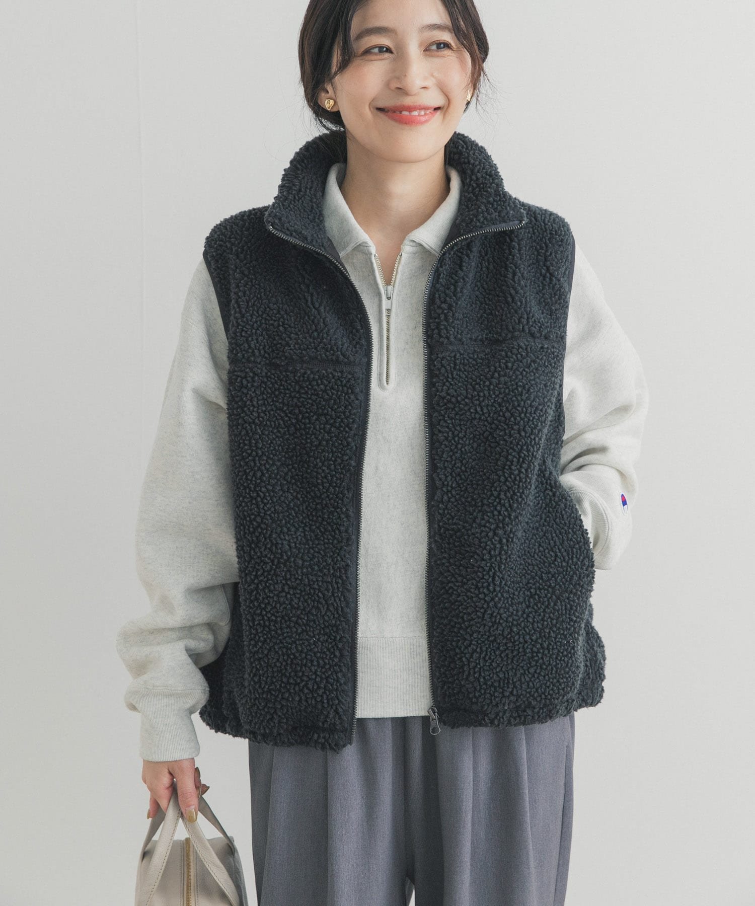 URBAN RESEARCH DOORS｜ボアZIPベスト | Rakuten Fashion(楽天