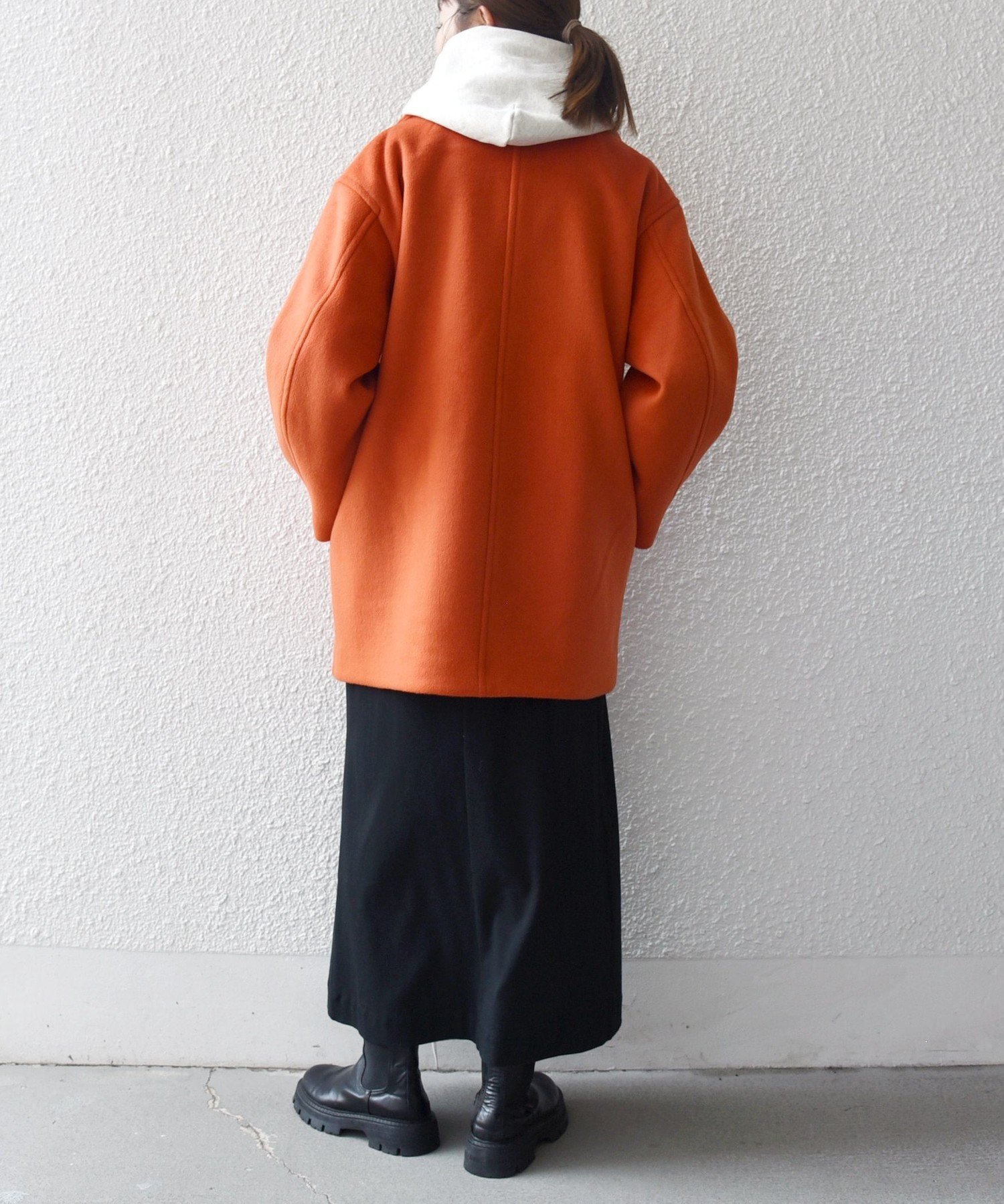 SHIPS｜SHIPS any: ウール コクーン テーラード ショート コート 25AW