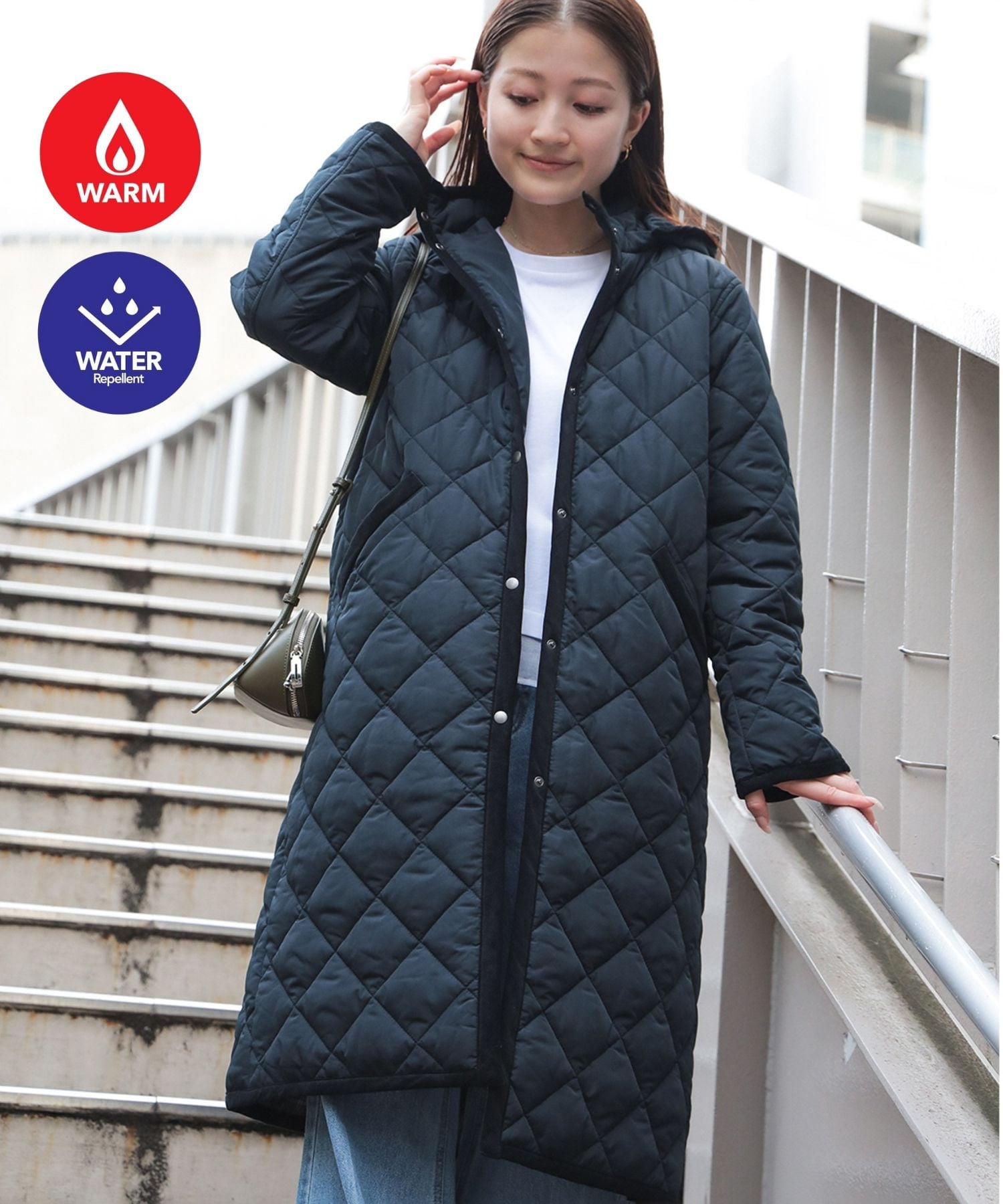 BEAMS HEART｜【3サイズ展開/中綿/あったか/発熱素材/撥水】フード