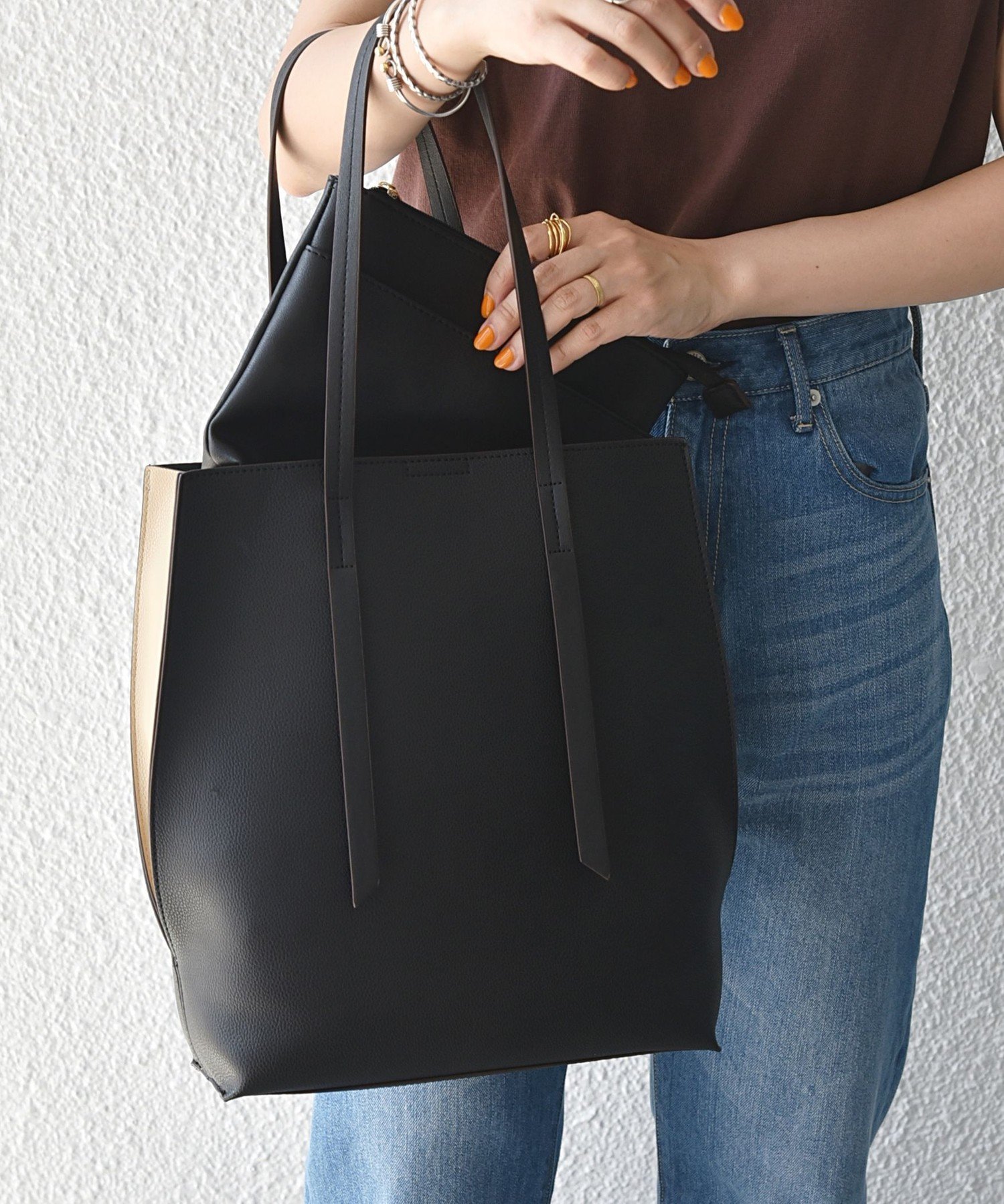 SHIPS｜SHIPS any: ポーチ付き バイカラー A4 トート バッグ | Rakuten