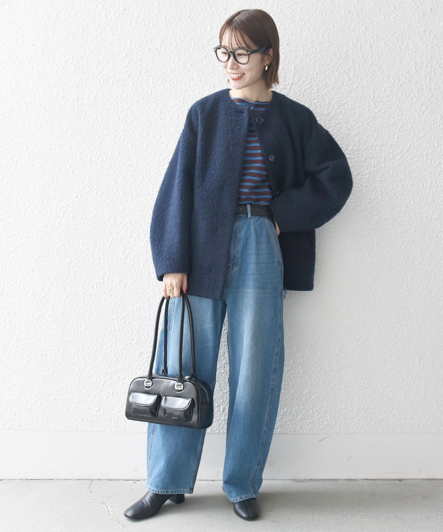 SHIPS｜SHIPS any: シャギー ノーカラー コクーン コート | Rakuten