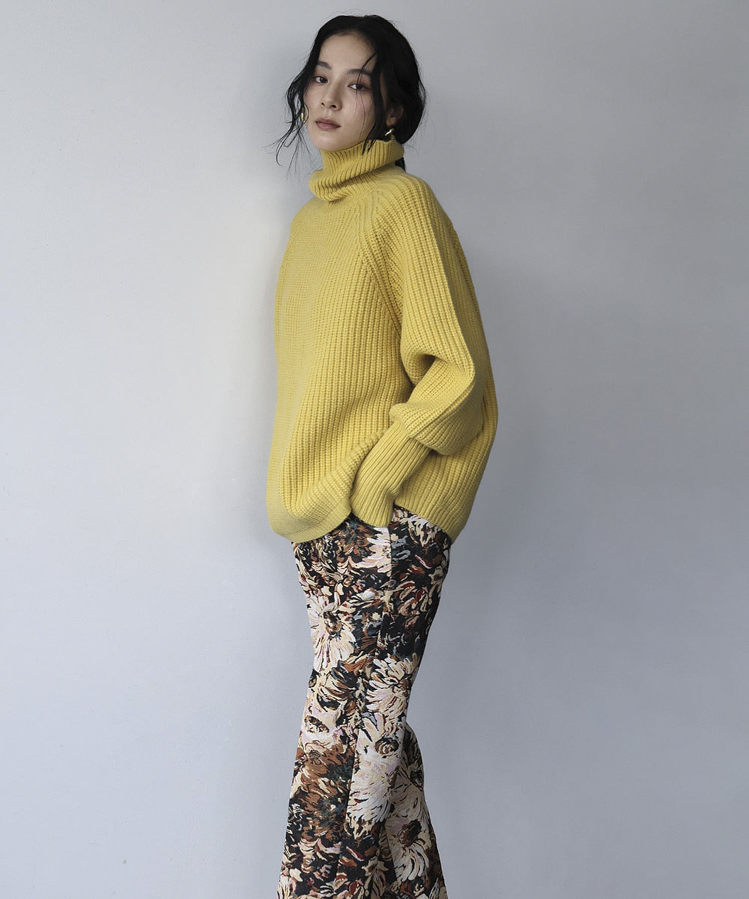 RIVER FIELD & Co.｜前後2WAY タートルネック ローゲージ オーバー