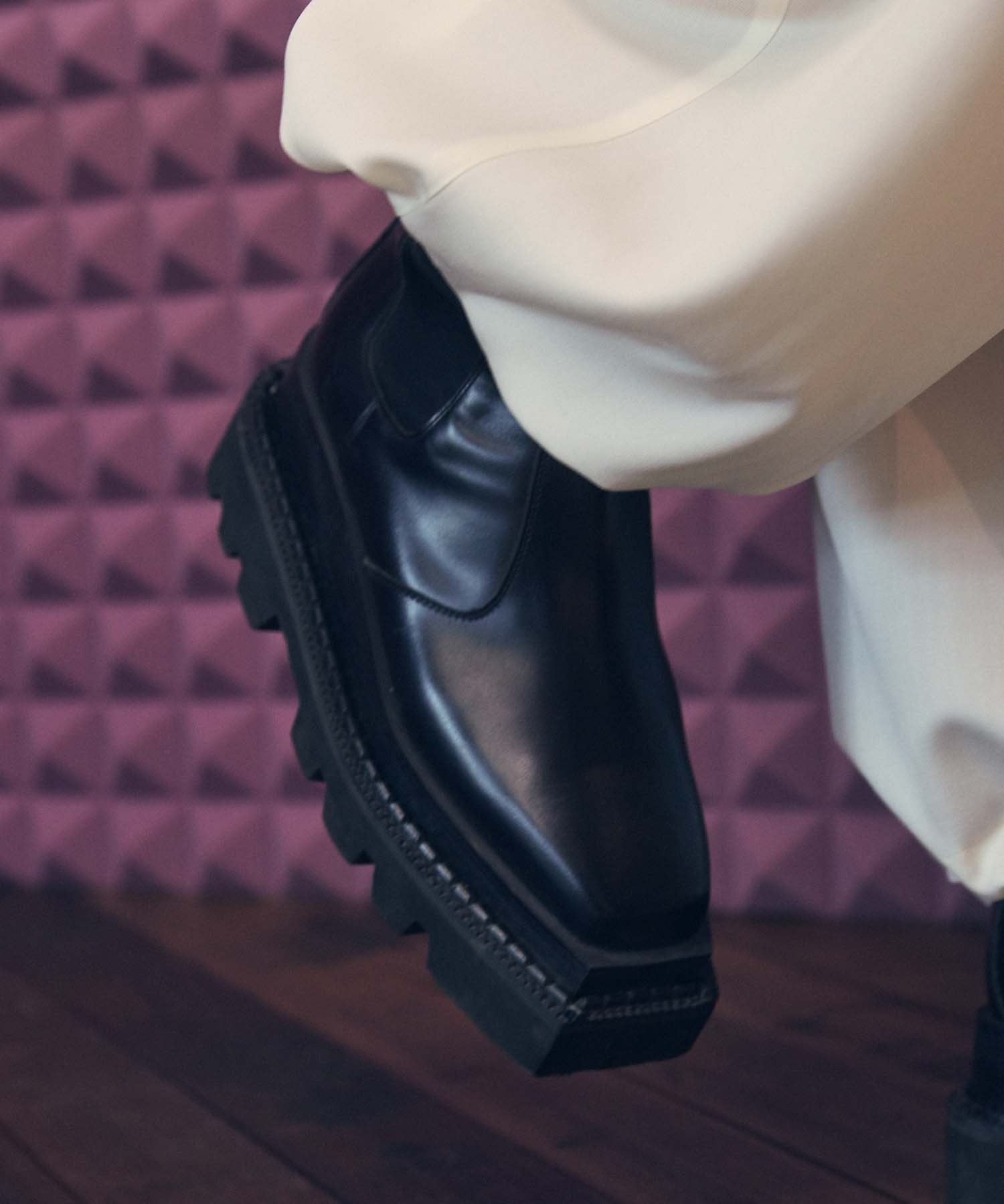 MAISON SPECIAL｜Tank-Sole Side Gore Long Boots Made In TOKYO