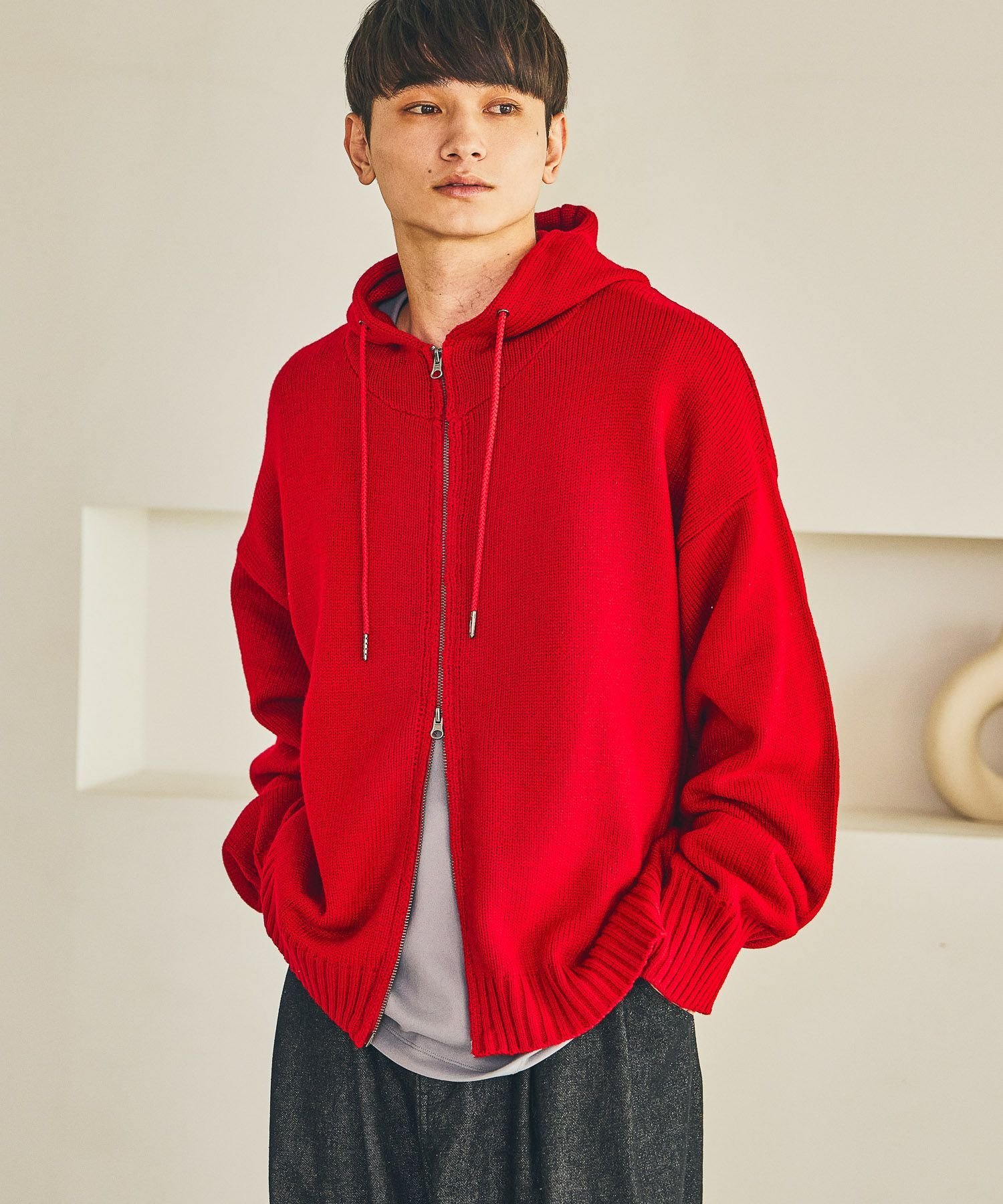 LAKOLE｜ニットZIPパーカー | Rakuten Fashion(楽天ファッション／旧