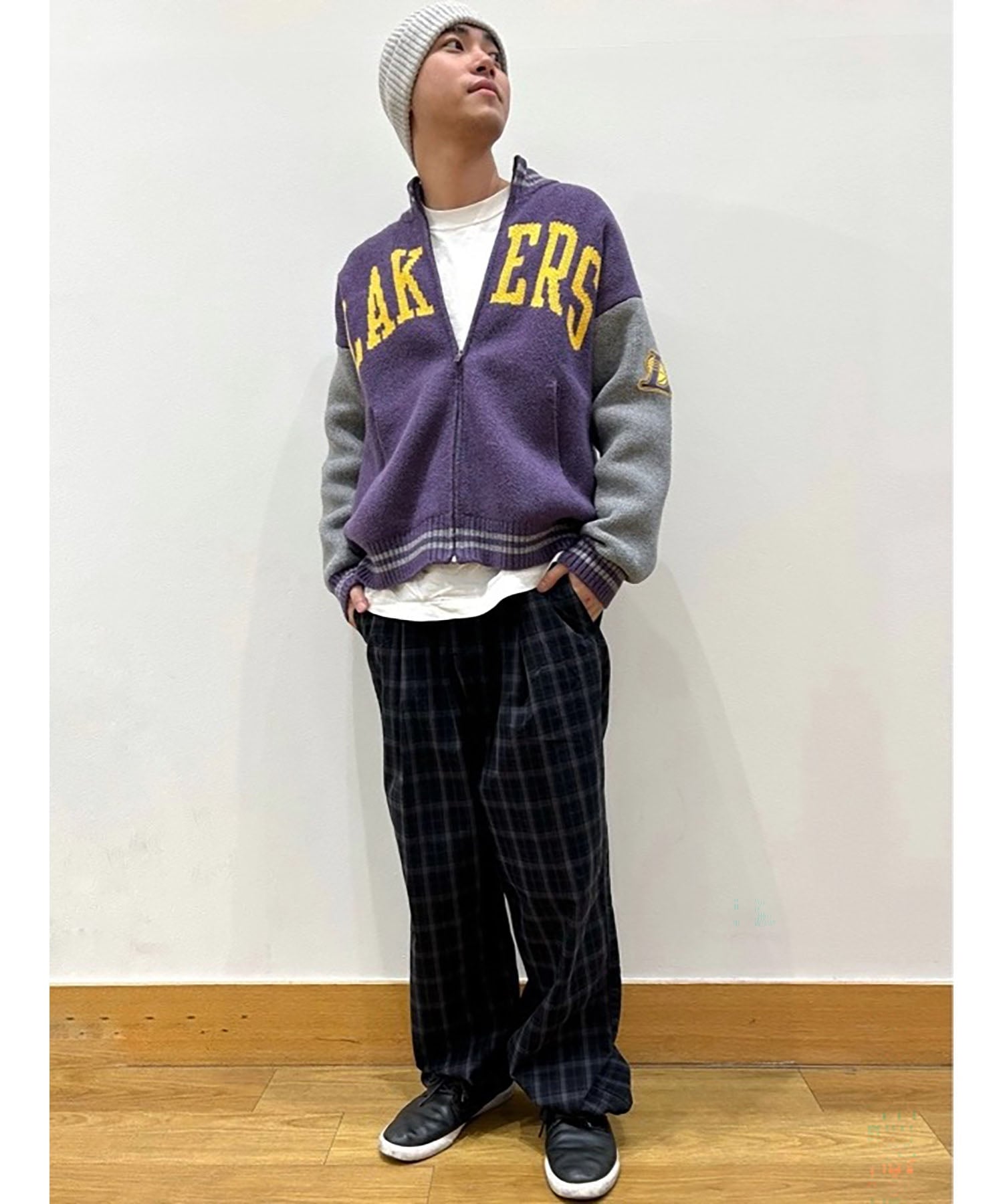 GAP｜(U)CashSoft カシミヤタッチ NBA ロサンゼルス レイカーズ ロゴ
