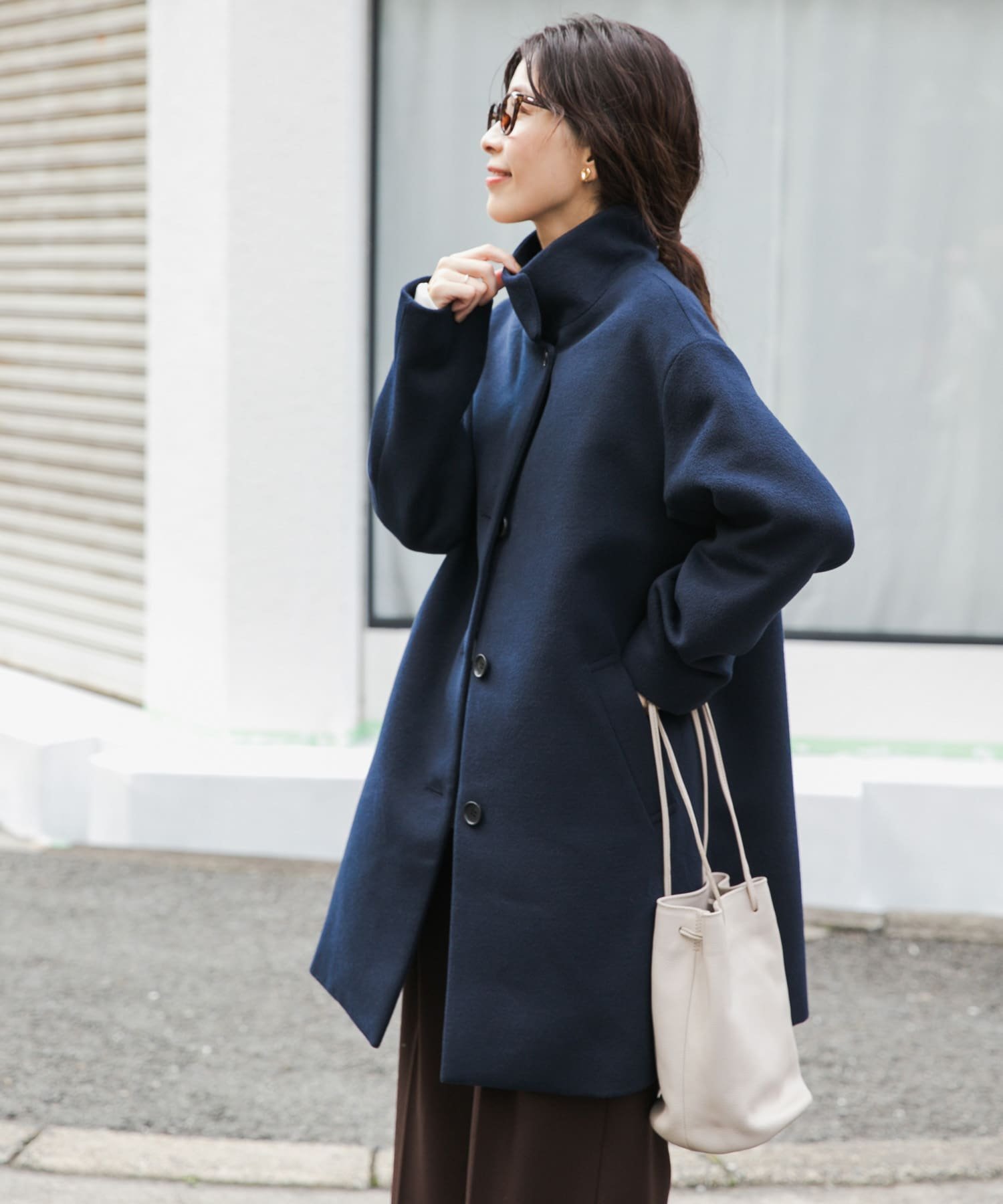 URBAN RESEARCH DOORS｜『UR TECH』スタンドカラーコート | Rakuten