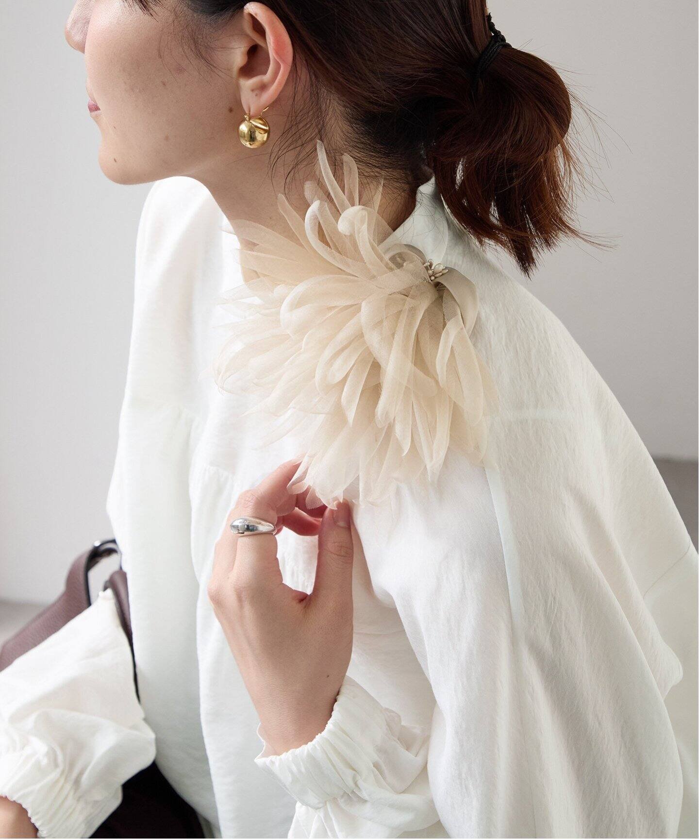 VERMEIL par iena｜《追加》シルクオーガンジーコサージュ | Rakuten