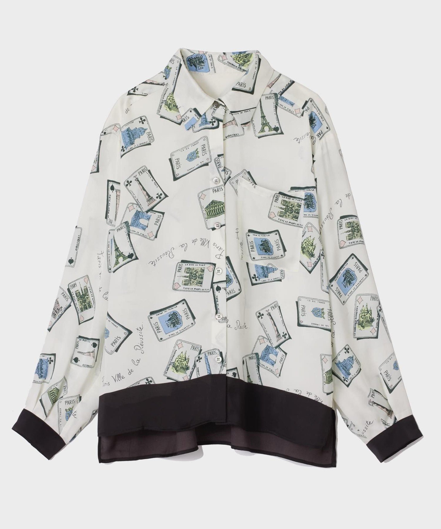 GRACE CONTINENTAL｜トランププリントブラウス | Rakuten Fashion(楽天