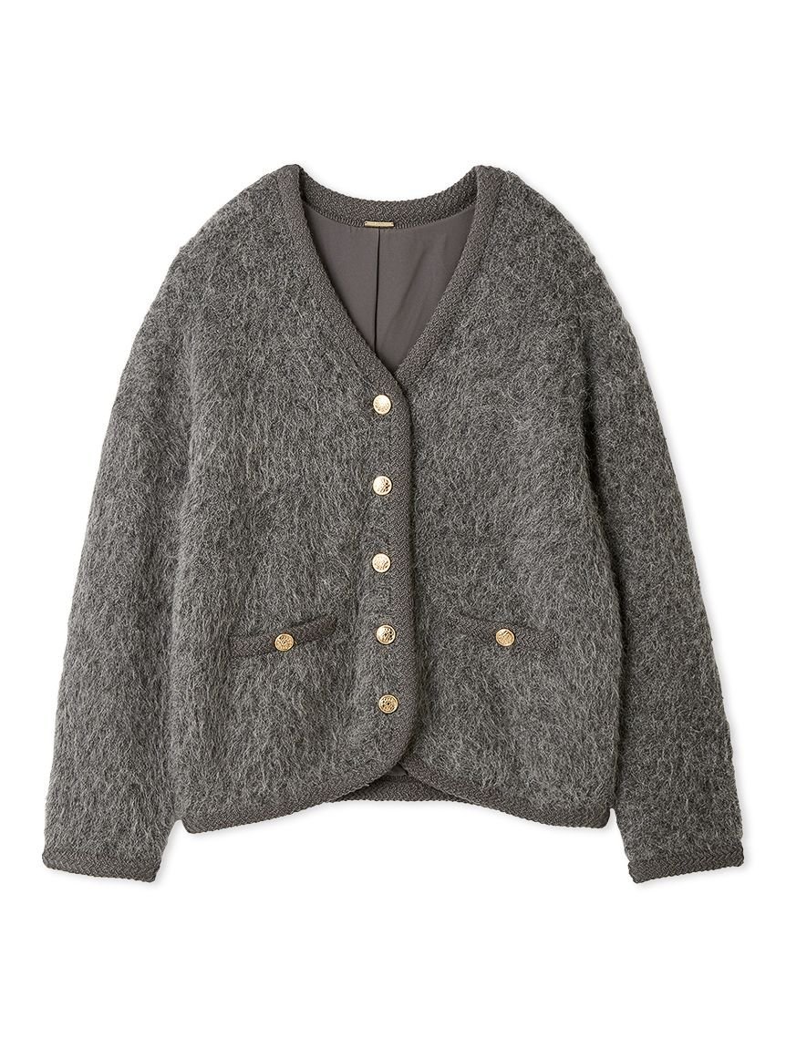 SNIDEL｜ファーライクミドルニットジャケット | Rakuten Fashion(楽天