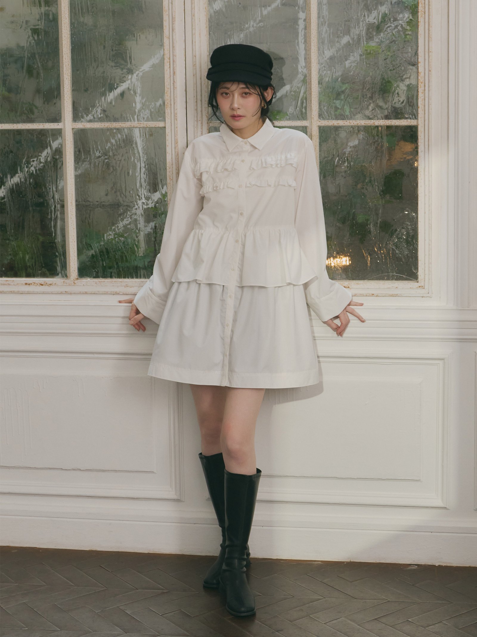 Olu.｜フリルチュニックワンピース | Rakuten Fashion(楽天