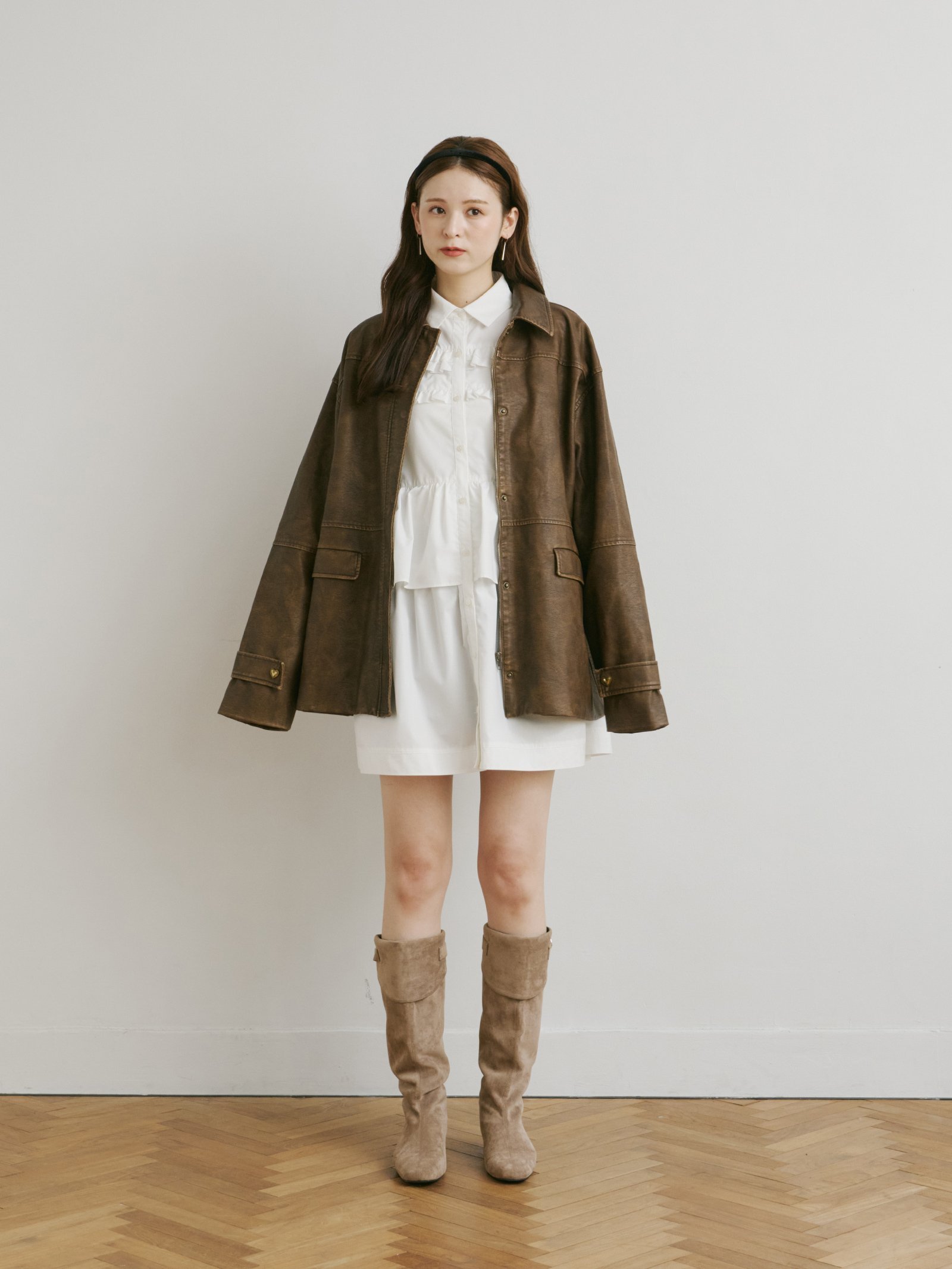 Olu.｜フリルチュニックワンピース | Rakuten Fashion(楽天