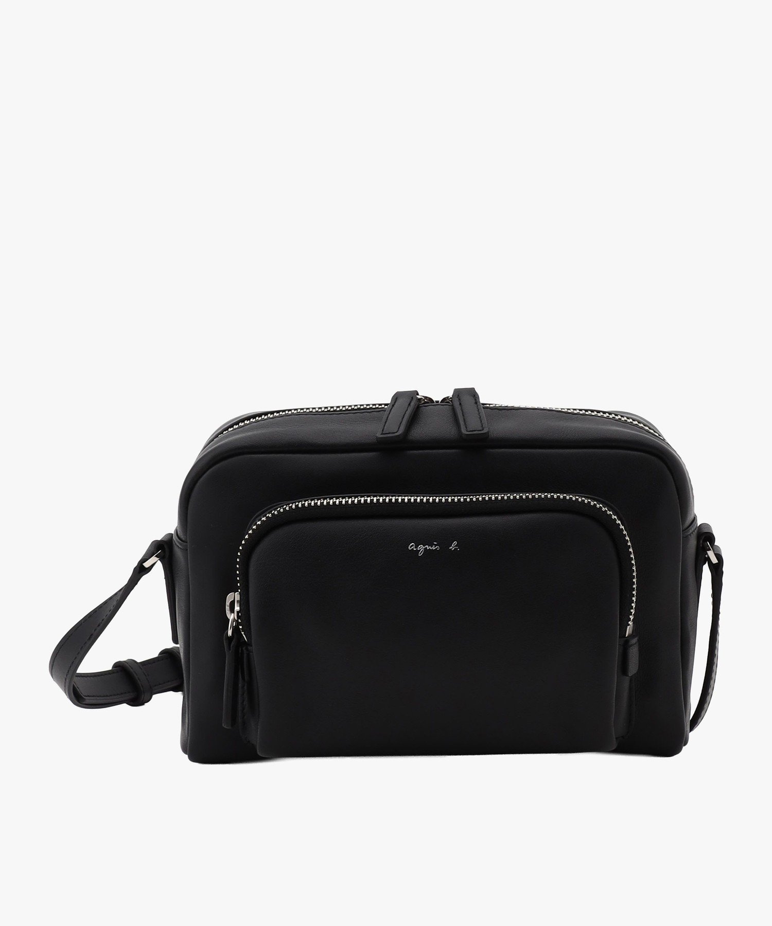 agnes b.｜レザーショルダーバッグ 