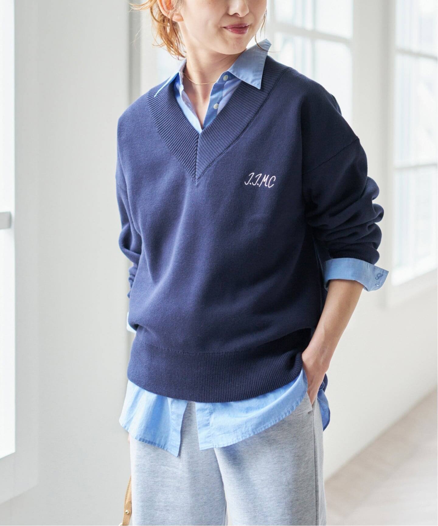 Spick & Span｜J.J.Mercer / ジェイジェイマーサー 別注Vネックプル