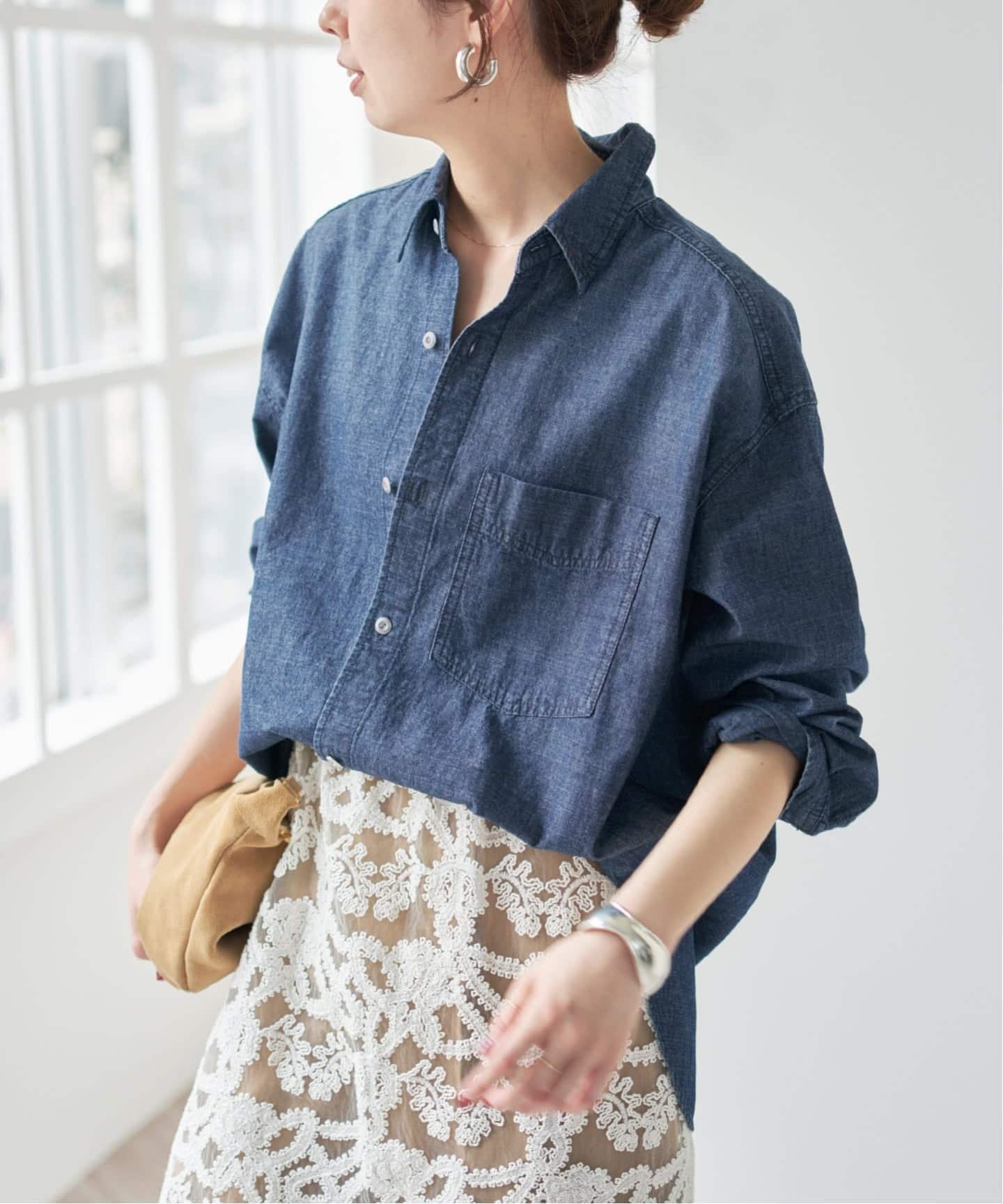 Spick & Span｜シャンブレールーズシャツ | Rakuten Fashion(楽天