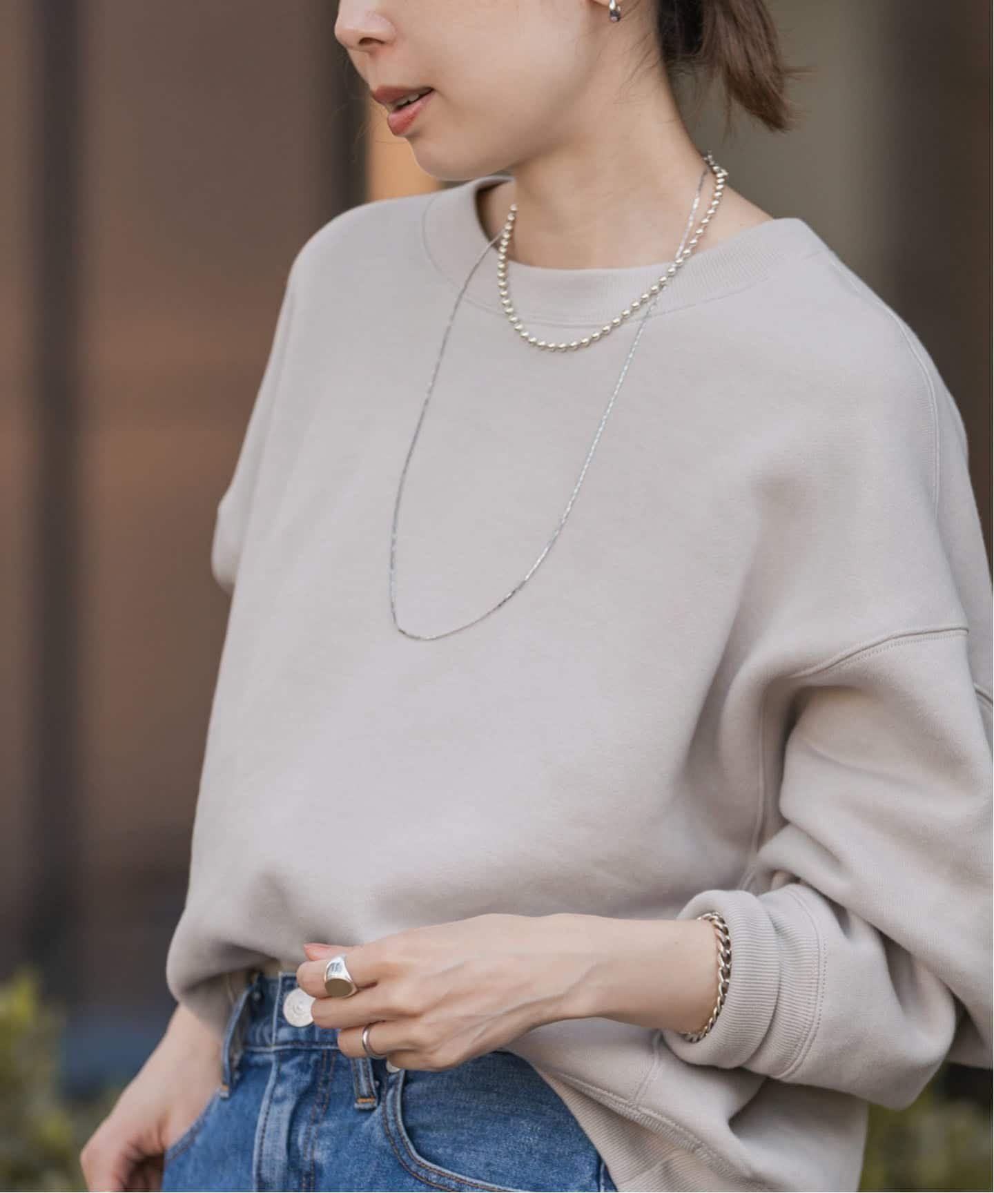 NOBLE｜ナッピングオーバーニュアンススウェット | Rakuten Fashion