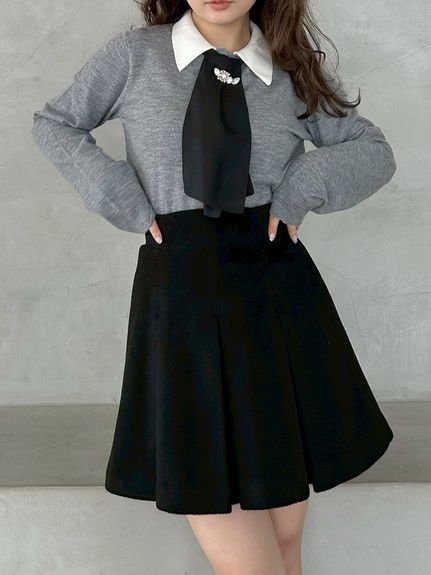 SNIDEL｜タイ付きビジューカーディガン | Rakuten Fashion(楽天