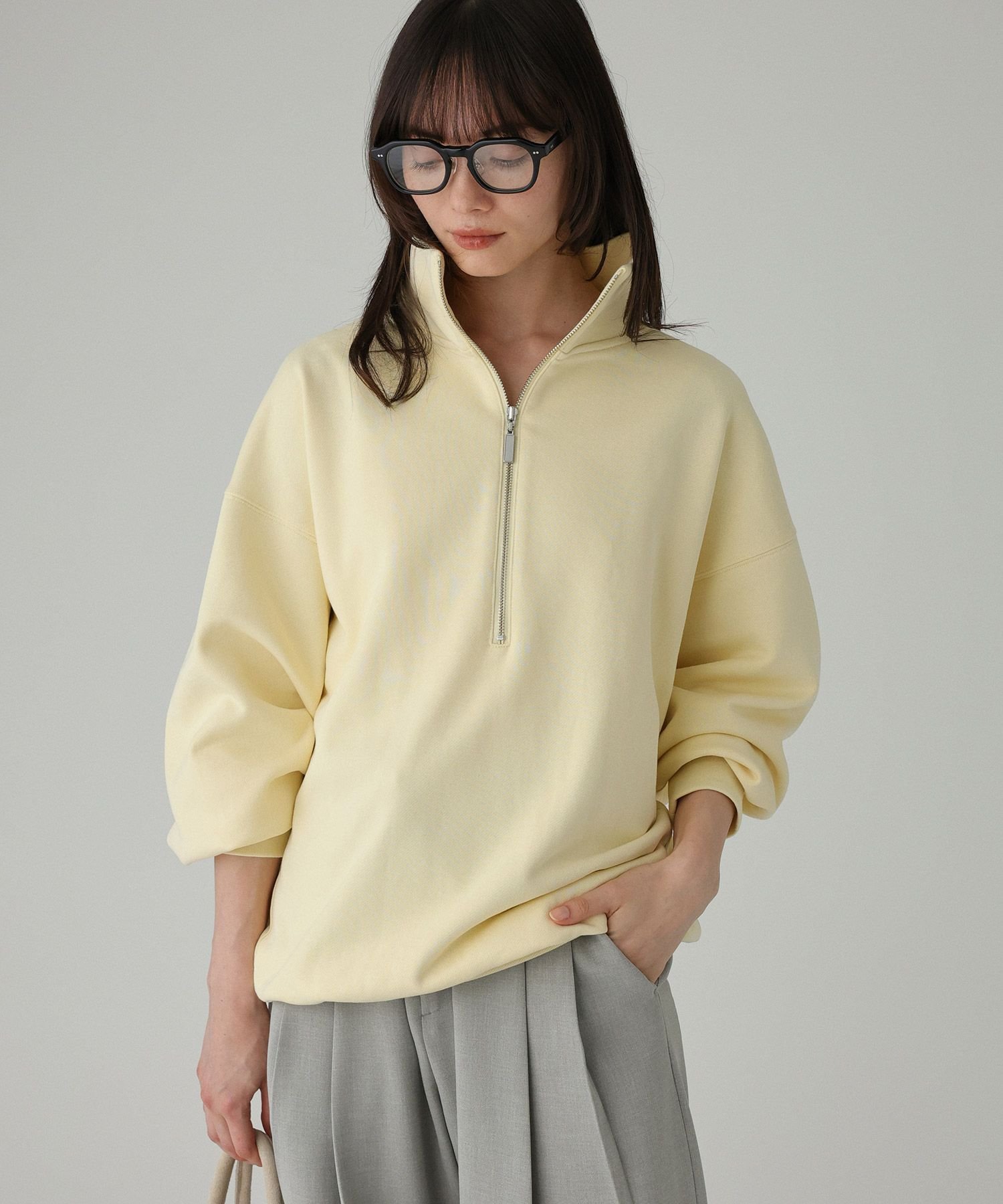 BABYLONE｜ハーフZIP裏毛プルオーバー | Rakuten Fashion(楽天