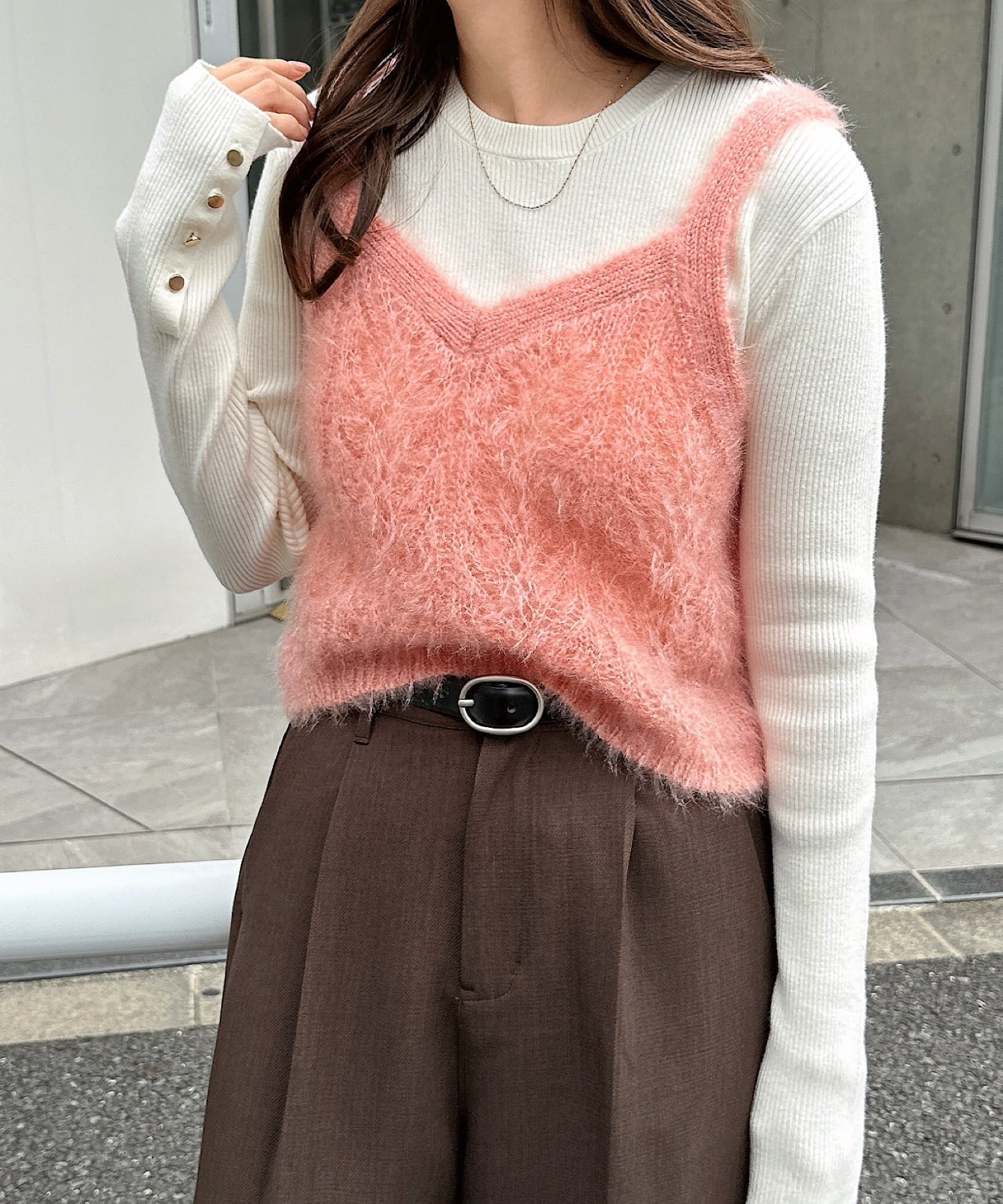 楽天市場】ビスチェ（カラーピンク）（トップス｜レディース