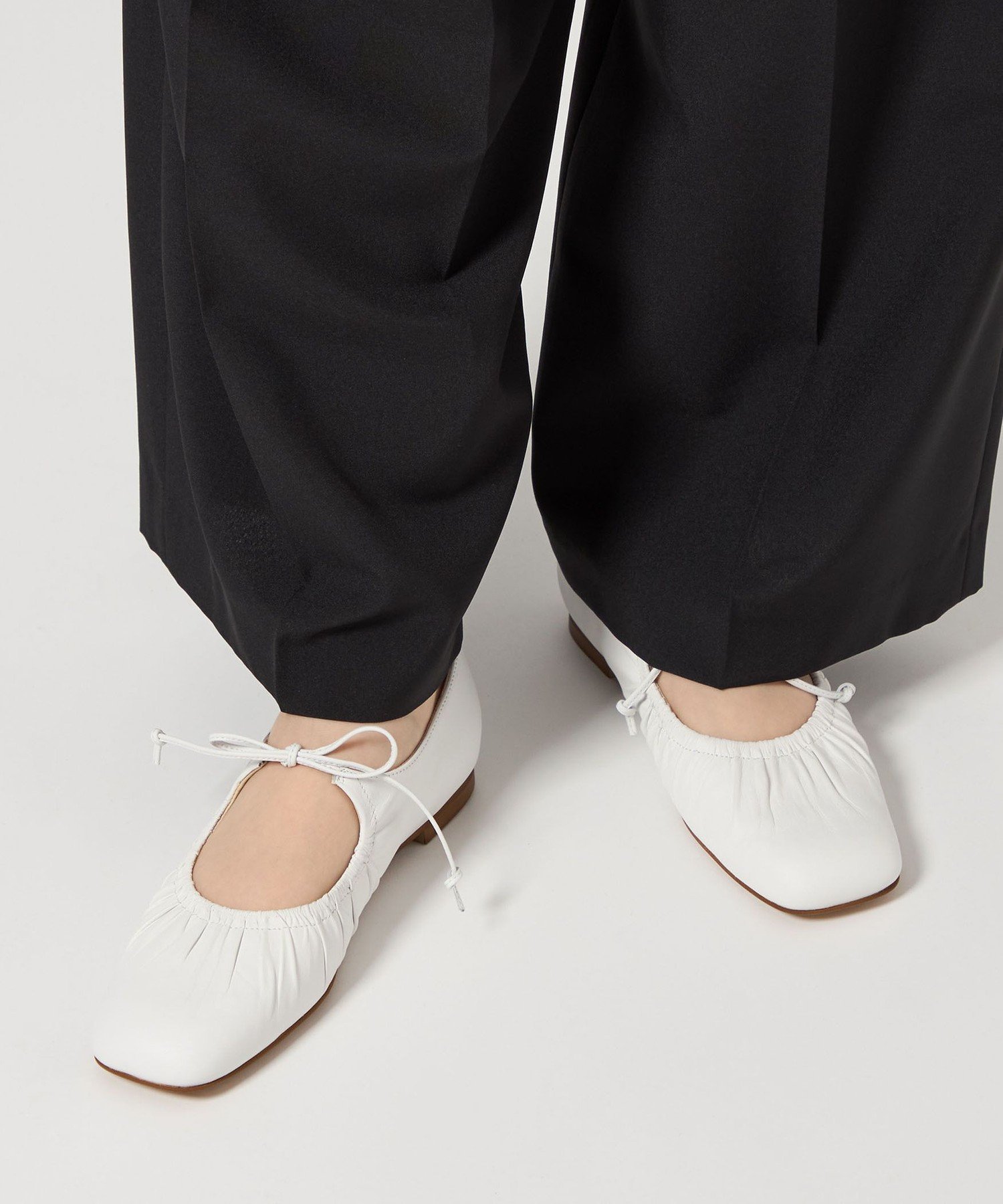 ODETTE E ODILE｜ギャザートップバレエフラット10↑ | Rakuten Fashion