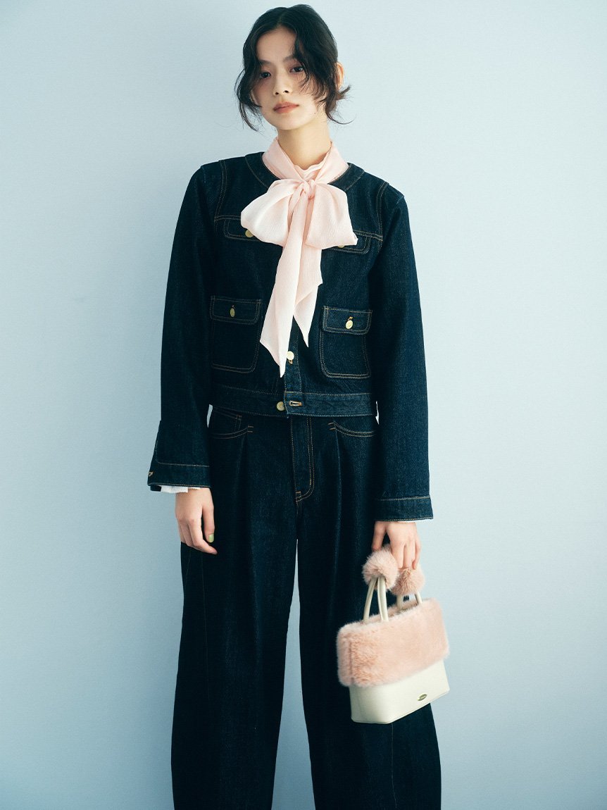 LILY BROWN｜エコファーコンビマルチウェイトート | Rakuten Fashion