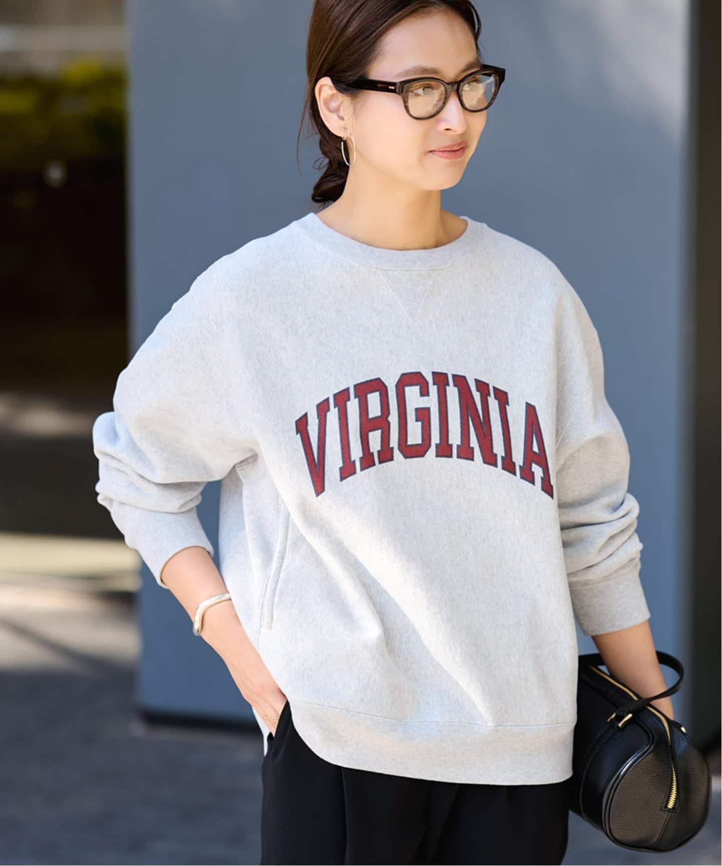 FRAMeWORK｜Champion 別注リバースウィーブ ロゴスウェットポケット