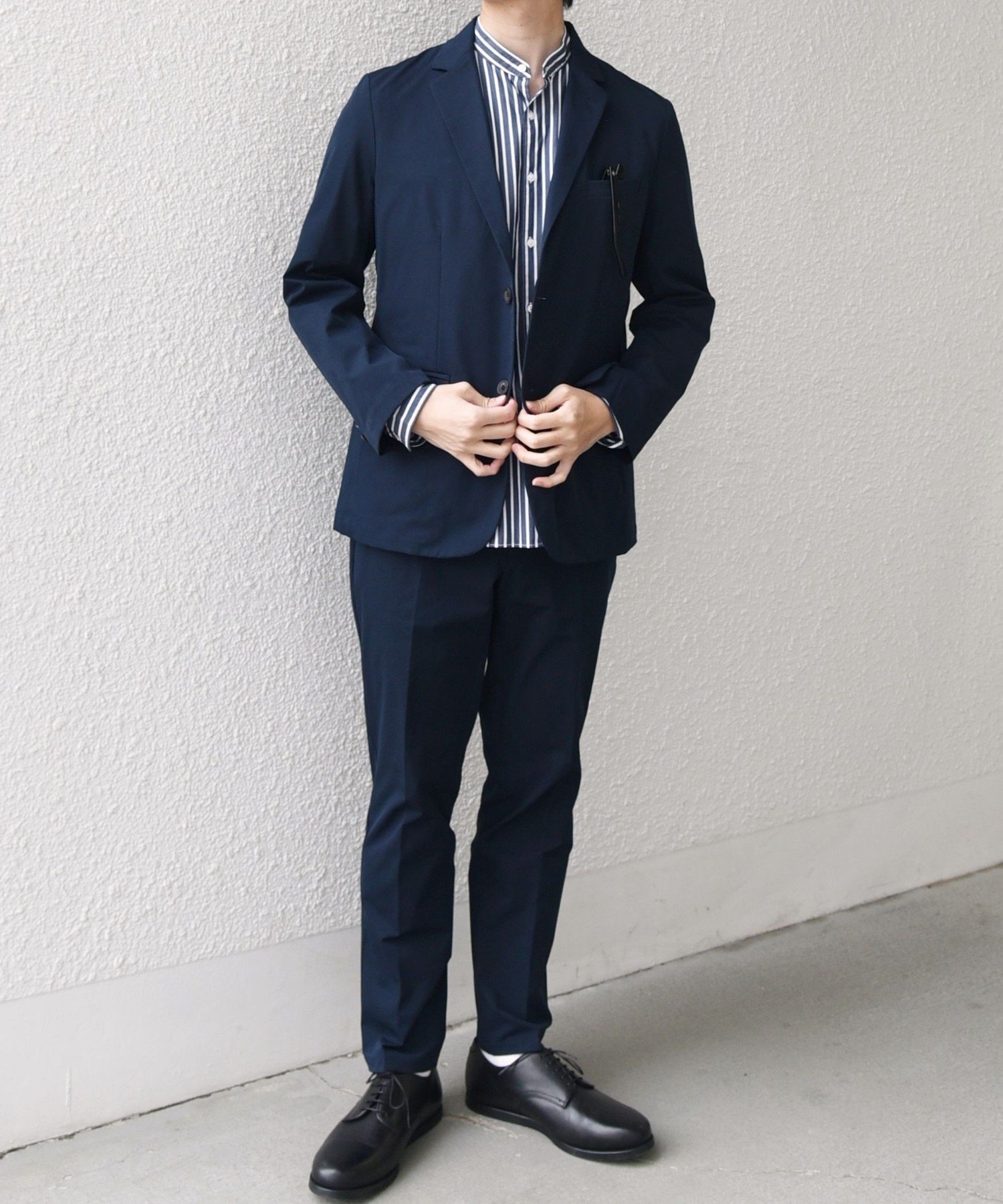 【PaulSmith】セットアップ シングルスーツ ネイビー 裏地フェザー PaulSmith】セットアップ シングルスーツ ネイビー 裏地フェザー