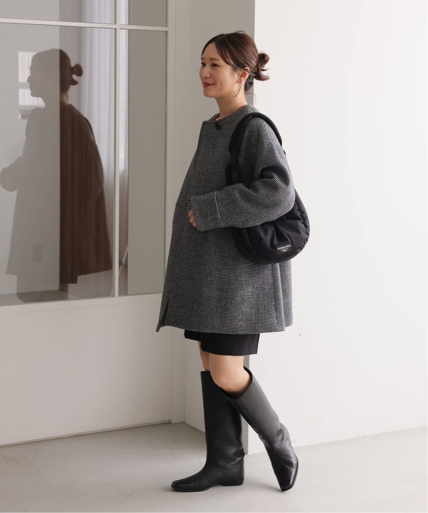 JOURNAL STANDARD｜スーパー140ビーバーノーカラーミドルコート